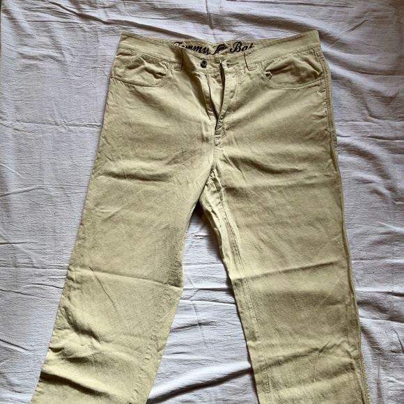 Tommy Bahama Silk Linen Ivory Men’s Relaxed Fit Pants - Picture 1 of 6